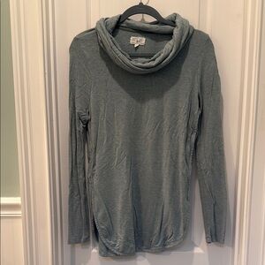 Lou & Grey Gray Cowl Neck Sweater Soft Knit